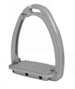Horse Tech Super Safety Aluminum Stirrup Irons With Magnet, SILVER