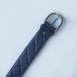 Tailored Sportsman Quilted Belt - French Blue
