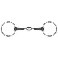 Loose Ring Double Jointed Rubber Snaffle