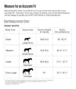 EquiFit Essentials - The Original Open Front Boot - HIND -Lemieux Store BootSizeChartWebFront c364ff7b 8561 4595 9854 e2402b785af7 scaled