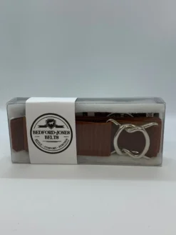 Bedford Jones Belt - Rust With Silver Swizzle 1.5"