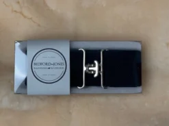 Bedford Jones Belt - Navy W/ Gold Swizzle 2.0"