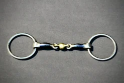 Vision Blue Steel Lozenge Link Loose Ring Snaffle
