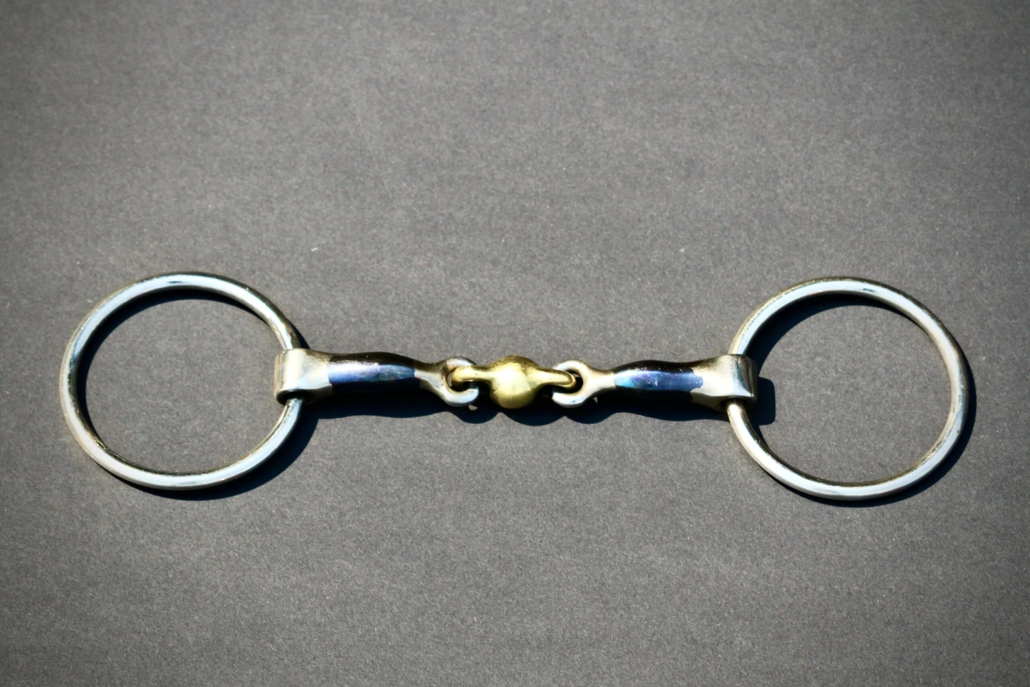 Vision Blue Steel Lozenge Link Loose Ring Snaffle 1 Vision Blue Steel Lozenge Link Loose Ring Snaffle