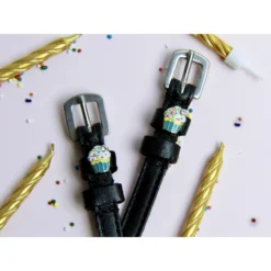 ManeJane Spur Straps With Charm - VARIOUS PATTERNS -Lemieux Store MJspurstrapcupcake