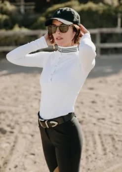 Milton Menasco "Gimme Ribbon" Competition Top - WHITE