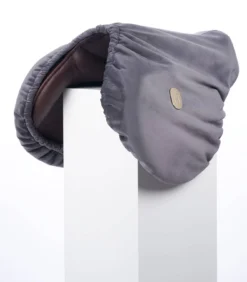 Hansen Equestrian Lush Velvet Saddle Cover -Lemieux Store Saddle Cover Charcoal 1