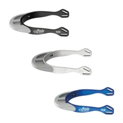 Herm Sprenger FairRider Spurs - Thin Rounded Neck 25mm Silver