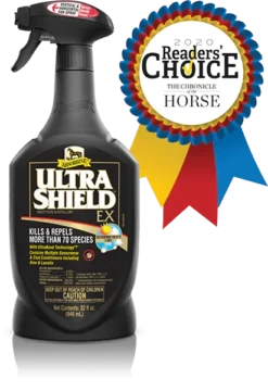 Absorbine Ultrashield EX Fly Spray - 2 Sizes -Lemieux Store UltraShield EX 32oz Readers Choice Badge