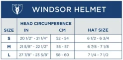 Tipperary Royal Helmet - Wide Brim -Lemieux Store WindsorHelmet SizeChart ForWeb Revised 480x480 957ece2c 68af 4f06 9abc 434d4f6c4e57