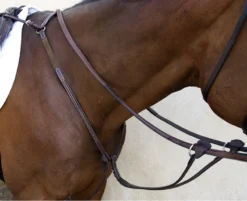 Nunn Finer Bellissimo Hunt Breastplate With Elastic Havana