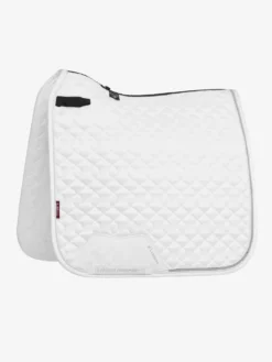 LeMieux Crystal Suede Dressage Saddle Pad - WHITE -Lemieux Store lm saddlepad suede diamante dr white hr 1 copy 1