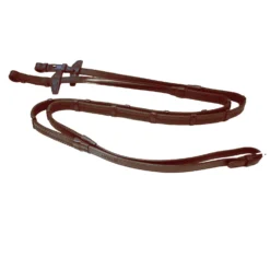Signature By Antares Raised Fancy Rubber Reins With 7 Leather Loops