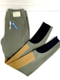 CLEARANCE Tailored Sportsman Low Rise Trophy Hunter Front Zip Boot Sock Breech - Seaweed/Tan