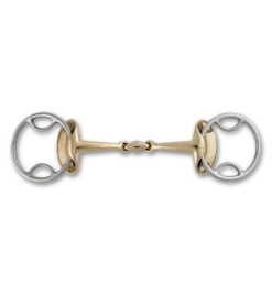 Stubben Steeltec Golden Wings 4 In 1 Jointed Gag Bit