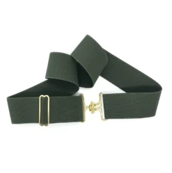 Bedford Jones Belt - Army Green W/ Gold Surcingle 2.0"